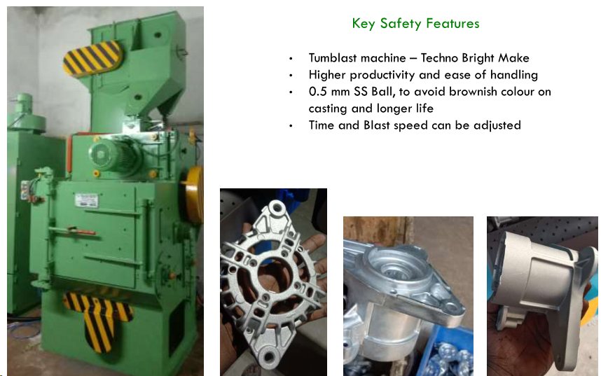 Hanger type shot blasting machine